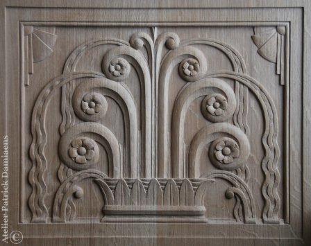 Art Deco houtsnijwerk | Snijwerk en ornamenten in Art Deco stijl