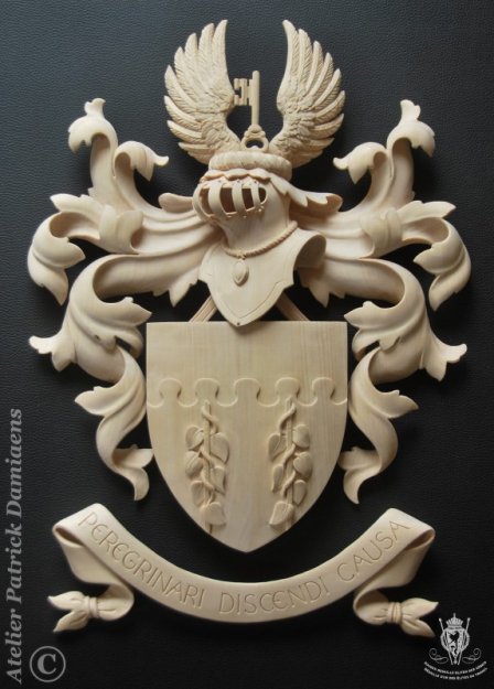 Familiewapen BOON (België) | Een heraldische familiewapen in hout